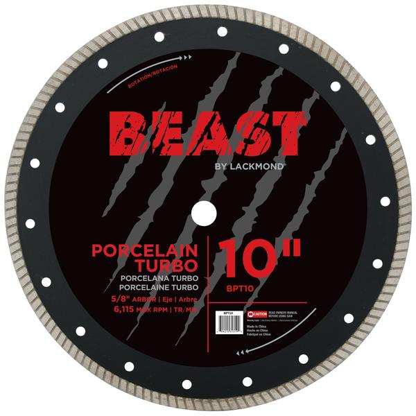 Lackmond Diamond Blade, Turbo, Series BEAST PRO, 7 Diameter Blade, 58 ArborShank, 0063 Cutting Width BPT7